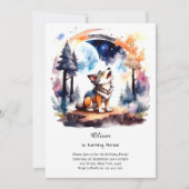 Wolf Birthday Einladung (Vorderseite)