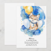 Wolf Birthday Einladung (Vorne/Hinten)