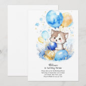 Wolf Birthday Einladung (Vorne/Hinten)