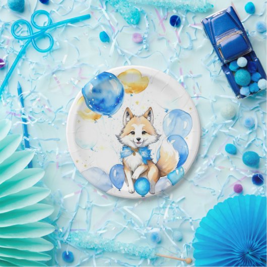 Wolf Birthday Pappteller (Party)