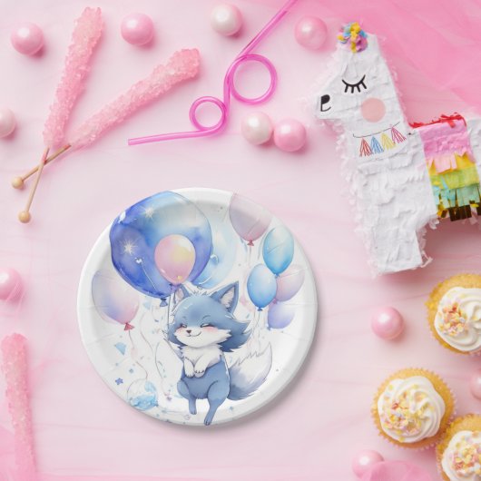 Wolf Birthday Pappteller (Party)