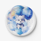 Wolf Birthday Pappteller (Vorderseite)