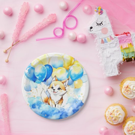 Wolf Birthday Pappteller (Party)