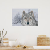 Wolf (Bist du mein Freund?) Poster (Küche)