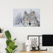 Wolf (Bist du mein Freund?) Poster (Heimbüro)
