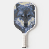 Wolf, blau pickleball schläger (Rückseite)