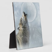 Wolf Blue Moon Plaque 8X10 Fotoplatte (Seite)