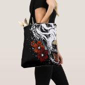 Wolf Blume Tatoo Vintag Tasche (Von Nahem)