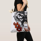 Wolf Blume Tatoo Vintag Tasche (Von Nahem)