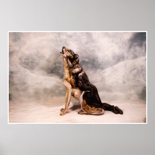 Wolf Bodypainting Poster (Vorne)