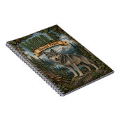 Wolf Boreal Wald POPCUT Notizblock (Rechte Seite)