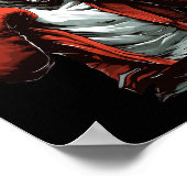 Wolf Boxer Boxen Mixed Martial Arts Kickboxen Poster (Ecke)