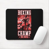 Wolf Boxing Champ _ Boxer Fighter Motivation  Mousepad (Mit Mouse)