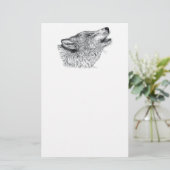 Wolf Briefpapier (Stehend Vorderseite)