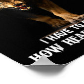 Wolf bringt mich nie in eine Situation, in der ich Poster (Ecke)