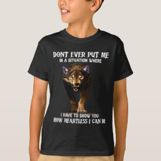 Wolf bringt mich nie in eine Situation, in der ich T-Shirt