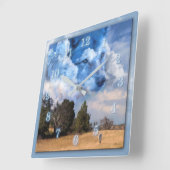 WOLF BROTHER OF THE RANGE QUADRATISCHE WANDUHR (Winkel)