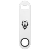 Wolf brüllt tribal speed flaschenöffner (Vorderseite)