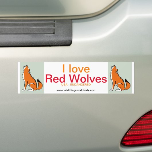 Wolf - bumper sticker autoaufkleber (Auf Auto)