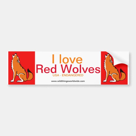 Wolf - bumper sticker autoaufkleber (Vorne)