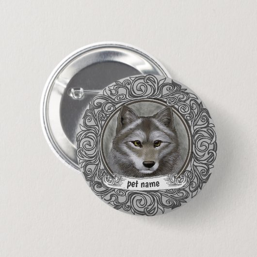 Wolf Button (Vorne & Hinten)