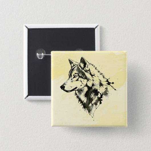 Wolf Button (Vorne & Hinten)