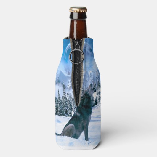 Wolf Call Flaschenkühler (Flasche Rückseite)
