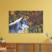 Wolf (Canis Lupus) 2 Leinwanddruck (Insitu (Wohnzimmer))
