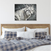WOLF：Canvas Print Leinwanddruck (Insitu (Schlafzimmer))