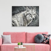 WOLF：Canvas Print Leinwanddruck (Insitu (Wohnzimmer))