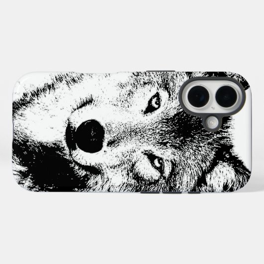 Wolf Case-Mate iPhone Hülle (Rückseite (Horizontal))