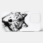 Wolf Case-Mate iPhone Hülle (Rückseite (Horizontal))