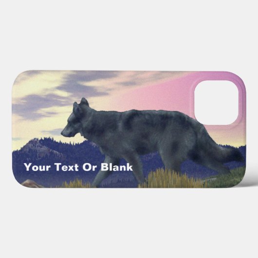Wolf Case-Mate iPhone Hülle (Rückseite (Horizontal))