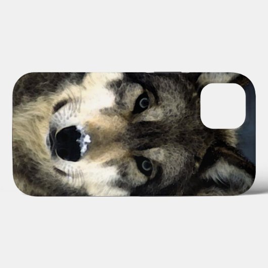 Wolf Case-Mate iPhone Hülle (Rückseite (Horizontal))
