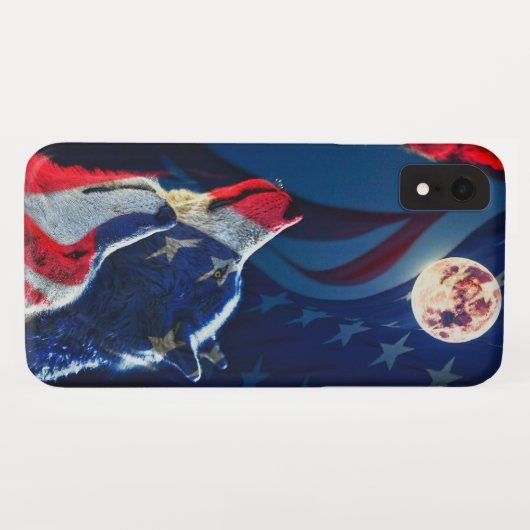 Wolf Case-Mate iPhone Hülle (Rückseite (Horizontal))