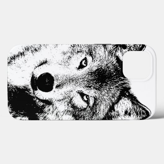 Wolf Case-Mate iPhone Hülle (Rückseite (Horizontal))