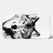 Wolf Case-Mate iPhone Hülle (Rückseite (Horizontal))