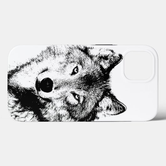 Wolf Case-Mate iPhone Hülle (Rückseite (Horizontal))