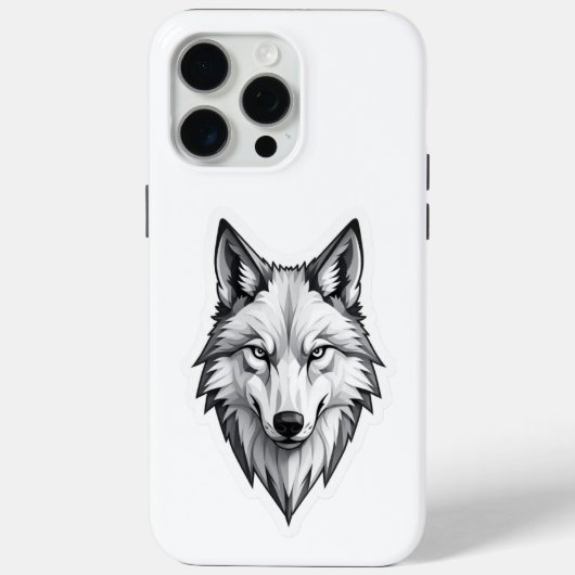 Wolf Case-Mate iPhone Hülle (Rückseite)