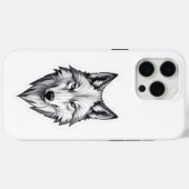 Wolf Case-Mate iPhone Hülle (Rückseite (Horizontal))