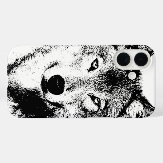 Wolf Case-Mate iPhone Hülle (Rückseite (Horizontal))