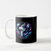 Wolf Celestial Dream Night Howling Moon Funny Wolv Kaffeetasse (Links)