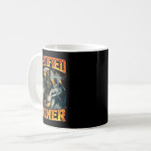 Wolf Certified Gooner Funny Bootleg Meme Dad Papa  Kaffeetasse (Vorderseite Links)