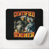 Wolf Certified Gooner Funny Bootleg Meme Dad Papa  Mousepad (Mit Mouse)