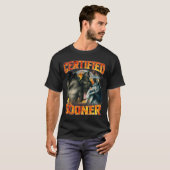 Wolf Certified Gooner Funny Bootleg Meme Dad Papa  T-Shirt (Vorne ganz)