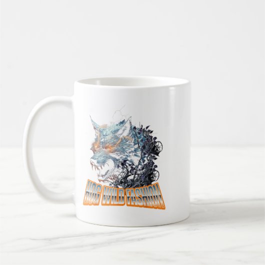 Wolf Chaos Animal Rage Energy Kaffeetasse (Links)