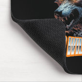 Wolf Chaos Animal Rage Energy Mousepad (Ecke)