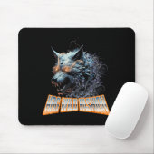 Wolf Chaos Animal Rage Energy Mousepad (Mit Mouse)