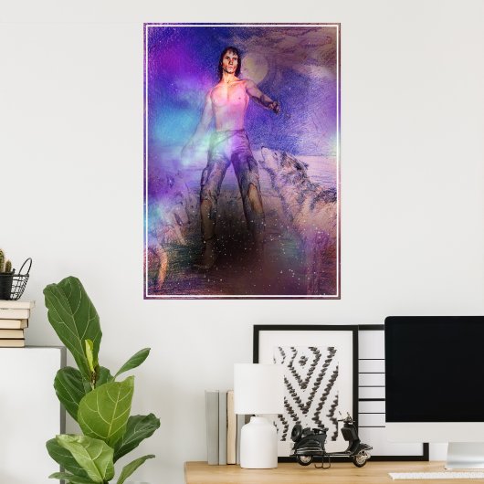 Wolf-Charmer-Fantasy-Science Fiction Poster (Heimbüro)