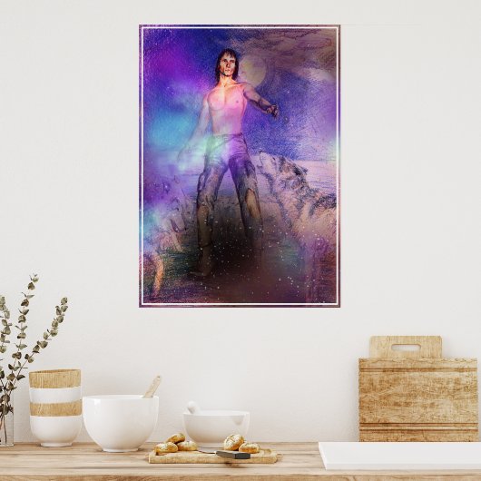 Wolf-Charmer-Fantasy-Science Fiction Poster (Küche)